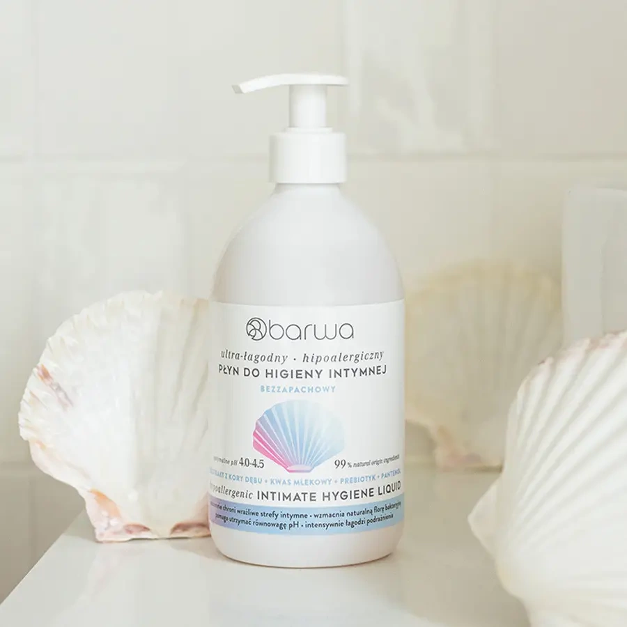 Barwa Hypoallergenic Intimate Hygiene Fluid Fragrance-Free for Sensitive and Irritated Skin 500ml