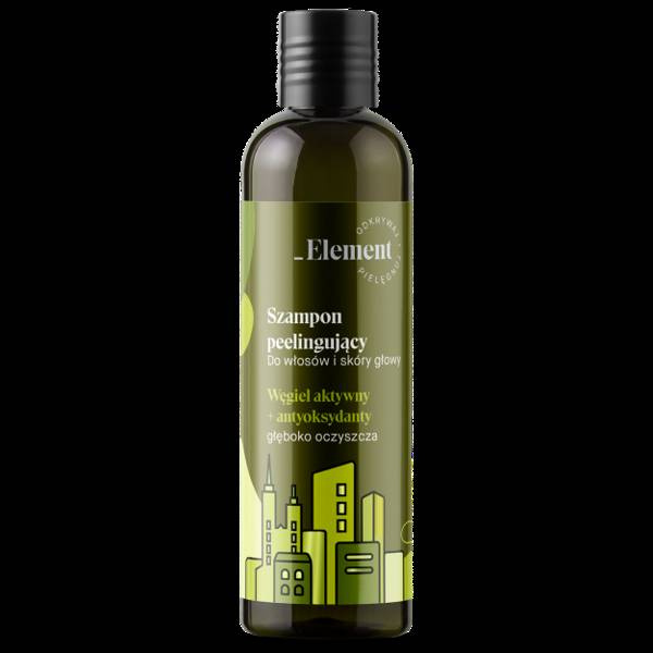 Vis Plantis Element, hair shampoo with cress sprouts and active carbon, 300 ml