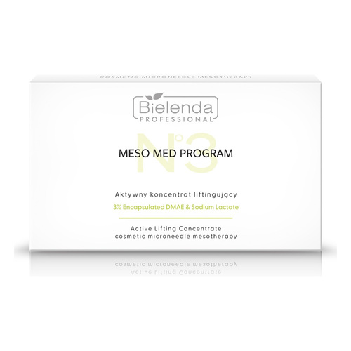 Bielenda Professional Meso Med Program Aktywny Koncentrat Liftingujący z 3% Enkapsułkowanym DMAE 10 x 3ml