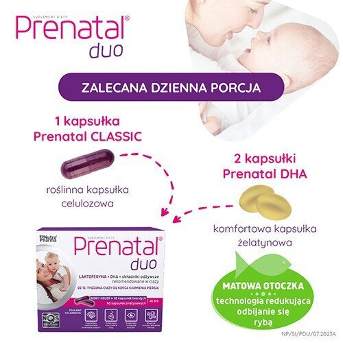 Prenatal Duo Pregnancy Support 30 Tablets + 60 Capsules
