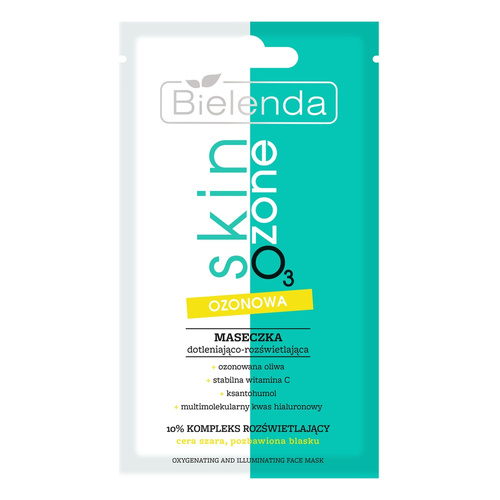 Bielenda Skin O3 Zone Ozone Ozonowa Maseczka Dotleniająco - Rozświetlająca dla Skóry Szarej i Pozbawionej Blasku 8g