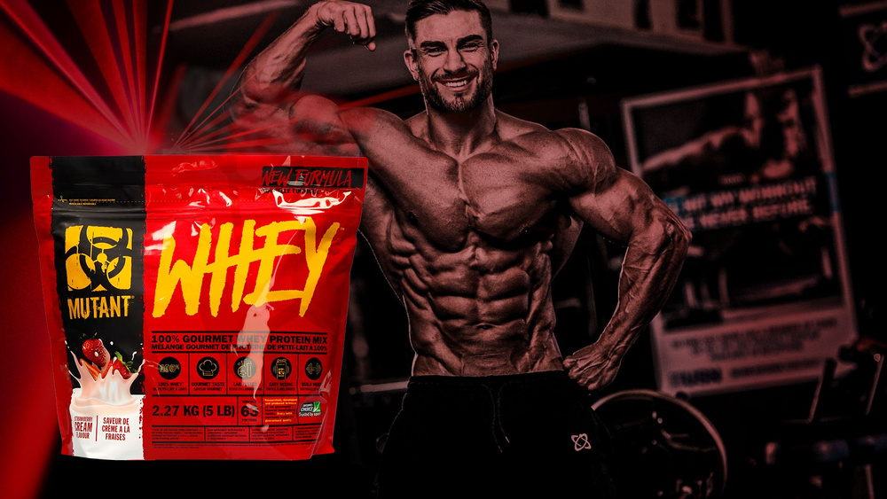 Mutant Whey Protein Supplement Strawberry Cream 2270g