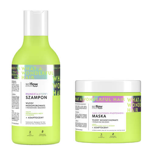 So!Flow Low Porosity Hair Shampoo + So!Flow Emollient-Protein Hair Mask