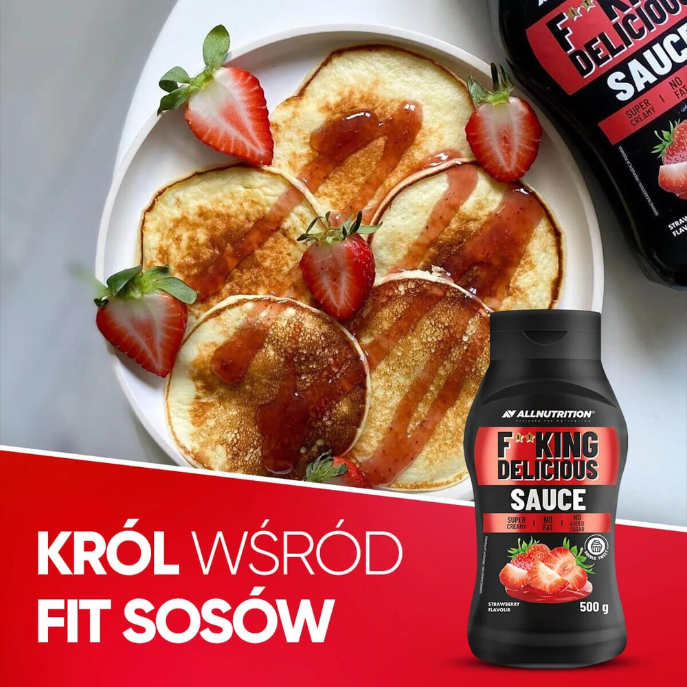 Allnutrition Fitking Delicious Sauce Low-calorie Strawberry Sauce 500g