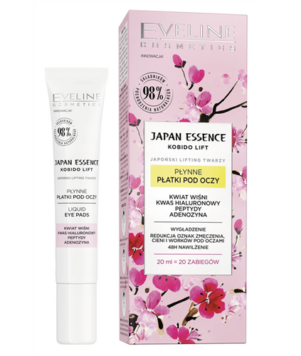 Eveline Japan Essenc Liquid Eye Pads Cherry Blossom Extract Hyaluronic Acid 20ml