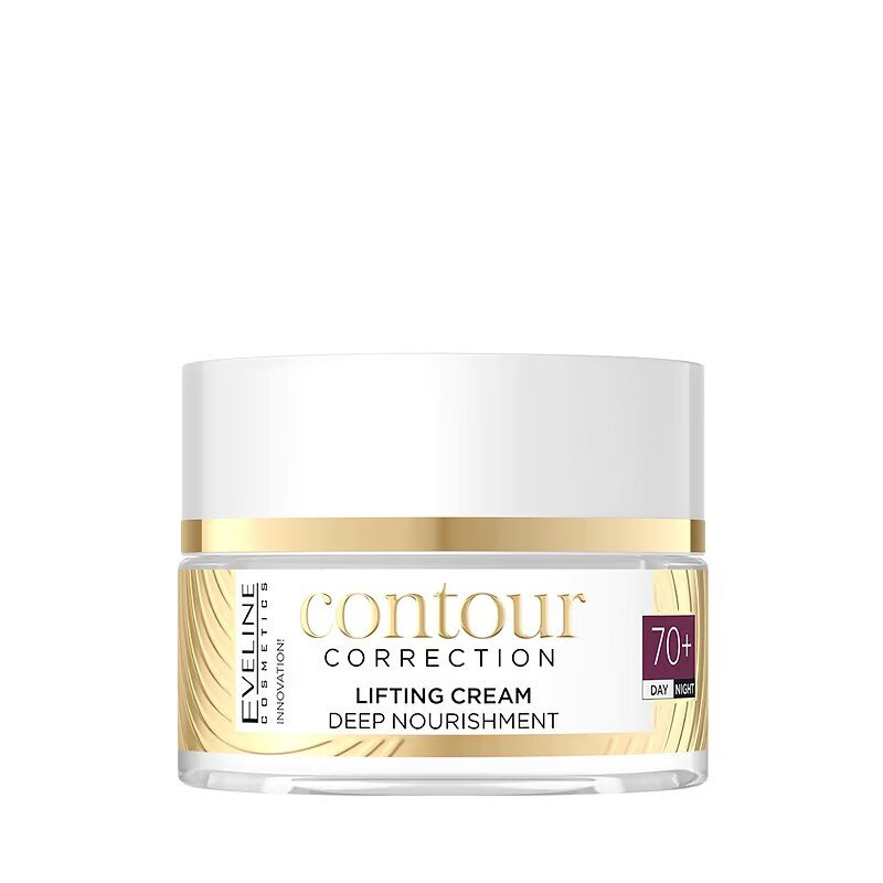 Eveline Contour Correction Lifting Cream Deeply Nourishing 70+ for Day and Night 50ml