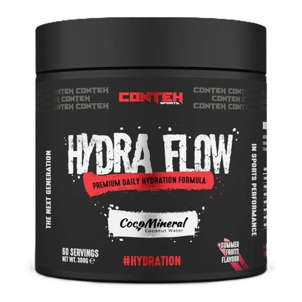 Conteh Sports Hydra Flow Electrolyte Powder For Daily Hydration Summer Fruits 300g