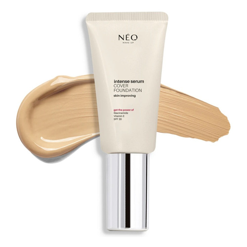 Neo Makeup Intense Serum Cover Foundation Podkład Kryjący Nr 01 Porcelain SPF30 Długotrwały Efekt 30ml