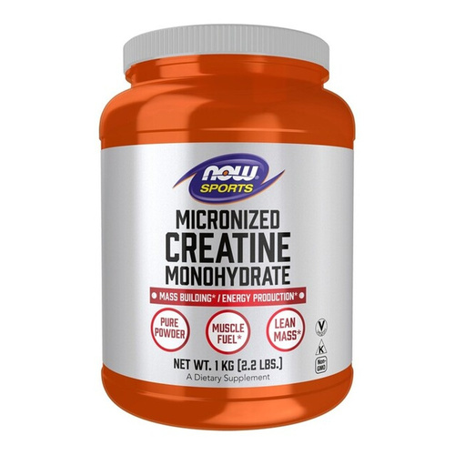 NOW Foods Micronized Creatine Monohydrate Pure Powder for Muscle Fuel and Lean Mass 1000g