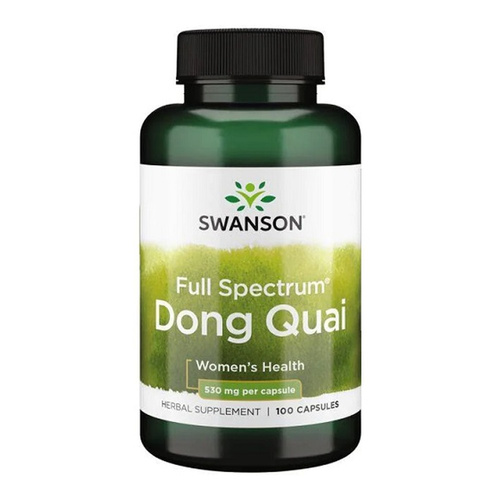 Swanson Full Spectrum Dong Quai 530mg Dzięgiel Chiński 100 Kapsułek