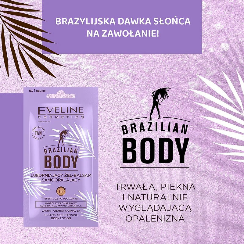 Eveline Brazilian Body Firming Gel-Balm Self-Tanning 12ml