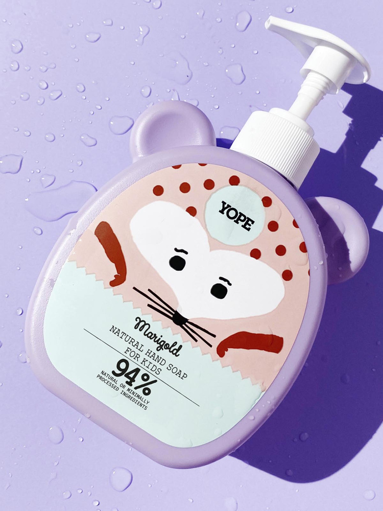 Yope Nagietek Naturalne Mydło do Rąk dla Dzieci powyżej 3. Roku Życia 400ml