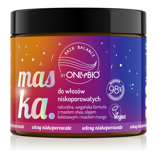 Onlybio Hair Balance Mask for Low Porosity Hair with Shea Butter and Coconut Oil 400ml