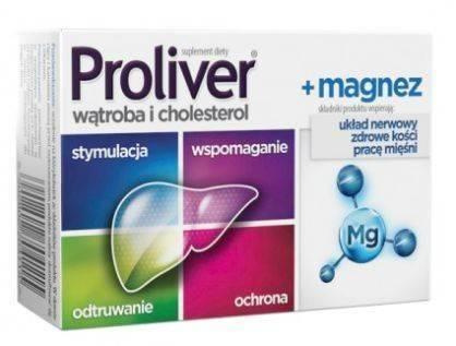 Proliver + Magnesium for Liver Cholesterol Nervous System and Healthy Bones 30 Tablets