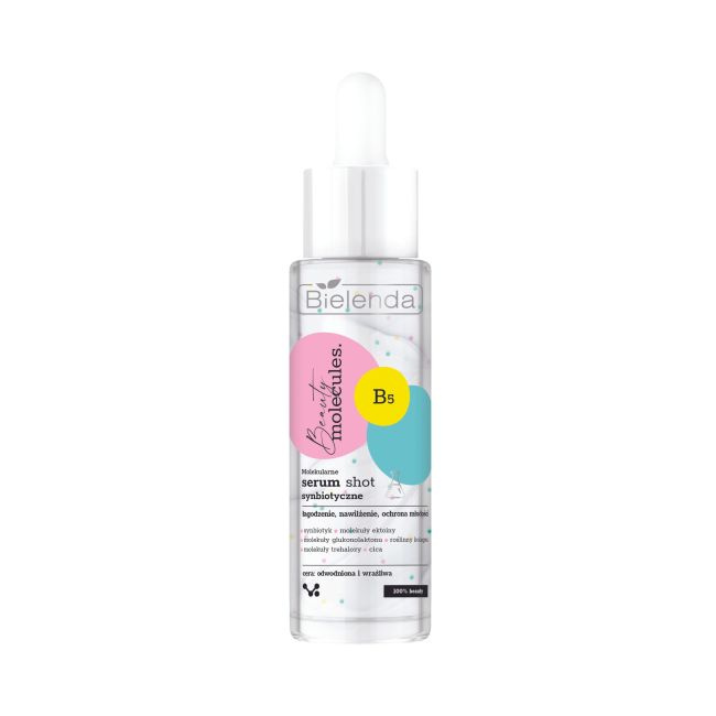 Bielenda Beauty Molecules Molekularne Synbiotyczne Serum Shot dla Skóry Odwodnionej i Wrażliwej 30ml Best Before 31.07.26