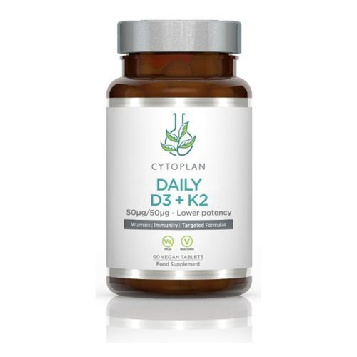 Cytoplan Daily D3 + K2 Tablets 60 vegan tabs