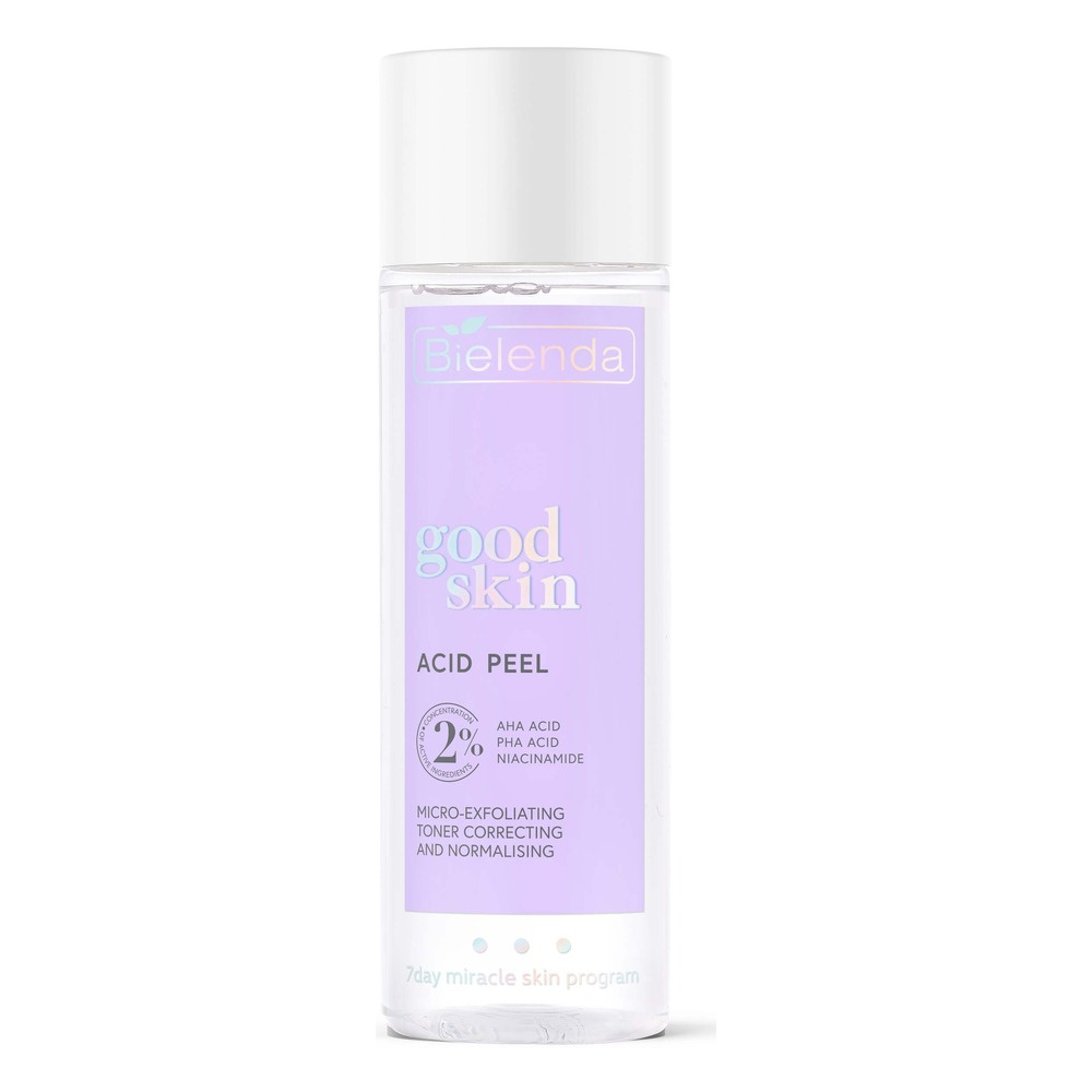 Bielenda Good Skin Acid Peel Micro-Exfoliating Correcting and Normalizing Tonic with AHA PHA Acids 200ml