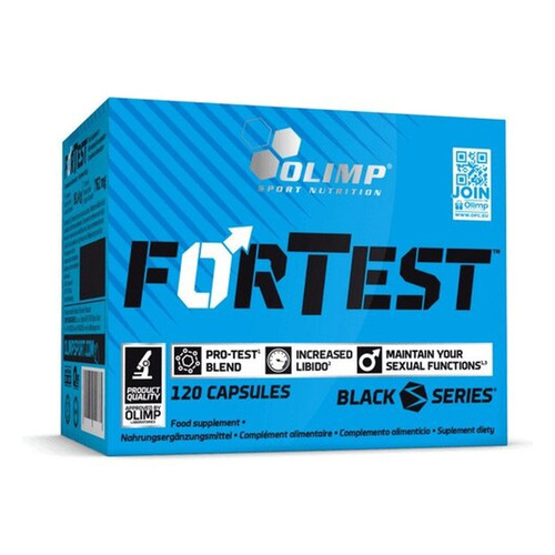 Olimp Nutrition ForTest Suplement na Libido i Testosteron dla Mężczyzn 120 Kapsułek