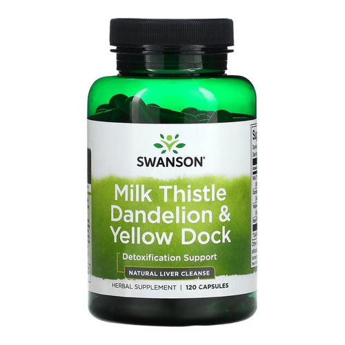 Swanson Milk Thistle Dandelion & Yellow Dock 120 Capsules