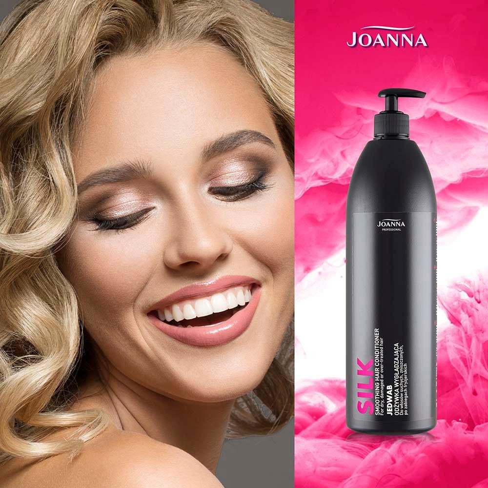 Joanna Professional Silk Smoothing Conditioner for Dry and Damaged Hair after Hairdressing Treatments 1000ml