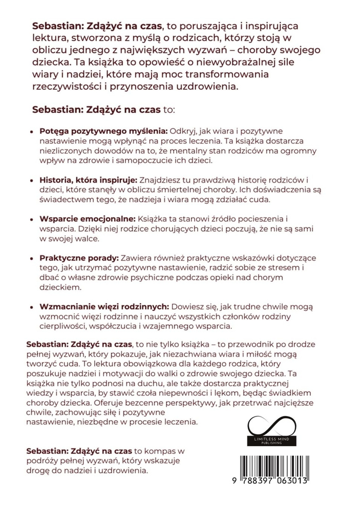 Paweł Mikulicz - Sebastian: Zdążyć na Czas Gdy Walka o Życie Dziecka Zaczyna się na Nowo 1 Sztuka