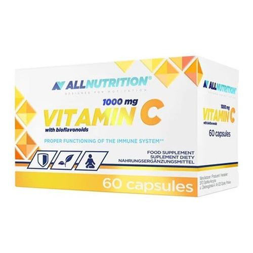 Allnutrition Vitamina C z Bioflawonoidami 1000mg Wspomagająca Układ Odpornościowy 60 Kapsułek