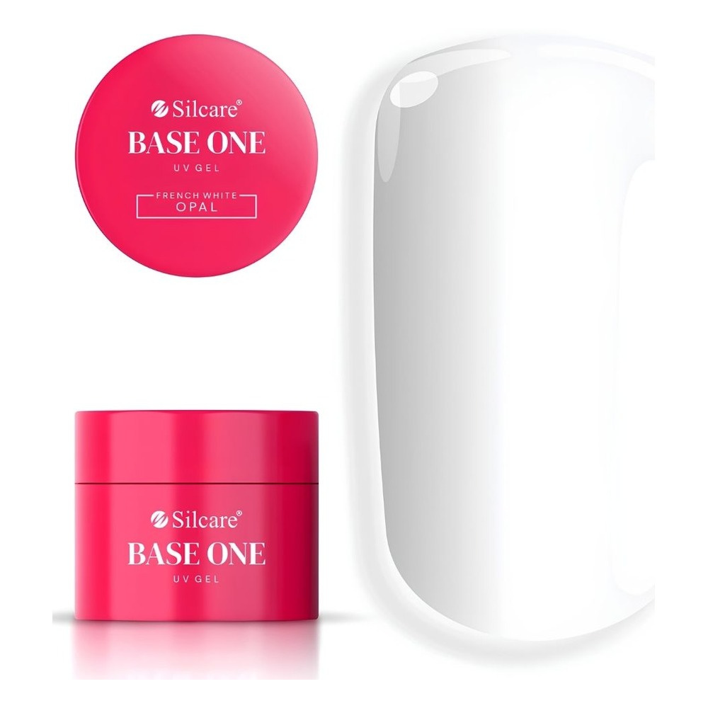 Silcare Base One UV/LED French Nail Gel French White Opal 50g