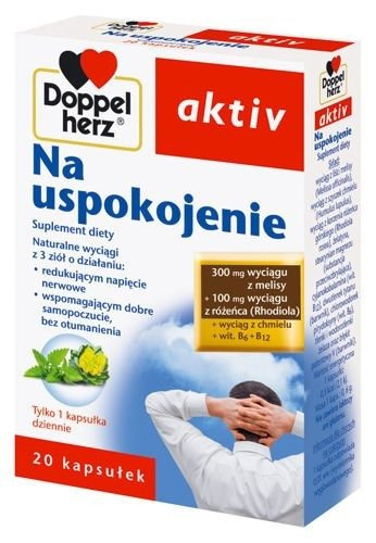 Doppelherz Aktiv Na Uspokojenie Na Stany Nerwowe Poprawia Samopoczucie 20 Kapsułek
