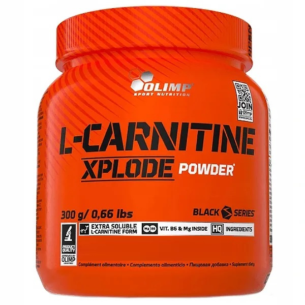 Olimp Nutrition L-Karnityna Xplode Powder Pomarańczowa na Metabolizm Tłuszczów i Energię 300g