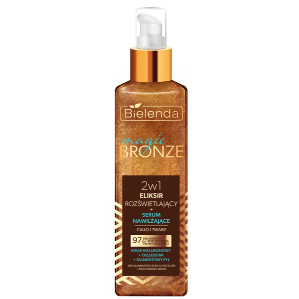 Bielenda Magic Bronze 2w1 Rozświetlający Eliksir do Twarzy i Ciała 150ml