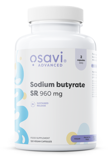 Osavi Sodium butyrate SR 960mg 120 vegan caps for gut health support