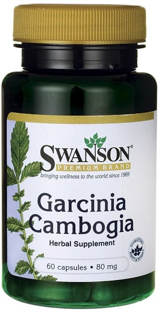 Swanson Garcinia Cambogia 5:1 Extract 80mg Tamaryndowiec Malabarski 60 Kapsułek