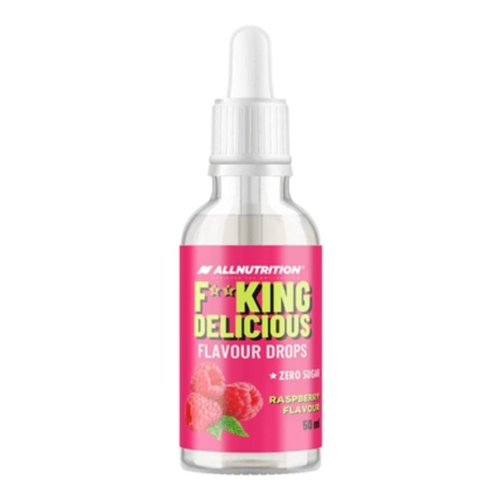Allnutrition Fitking Delicious Flavour Drops Malinowy Aromat w Kroplach Do Nadawania Smaku 50ml