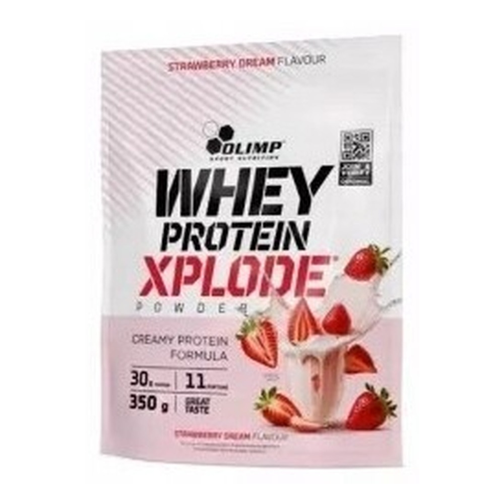 Olimp Nutrition Whey Protein Xplode Strawberry Dream Protein Supplement for Muscle Growth and Maintenance 350g