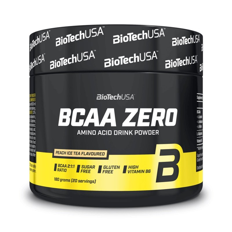 BioTechUSA BCAA Zero Aminokwasy w Proszku na Budowę Mięśni i Energię 180g