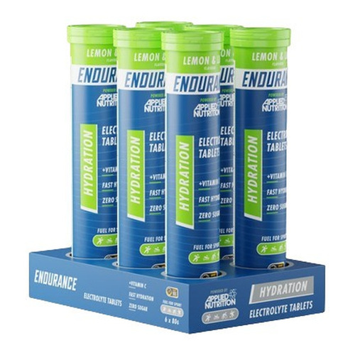 Applied Nutrition Endurance Hydration Electrolyte Effervescent Tablets Lemon and Lime 6 x 20 Tabs