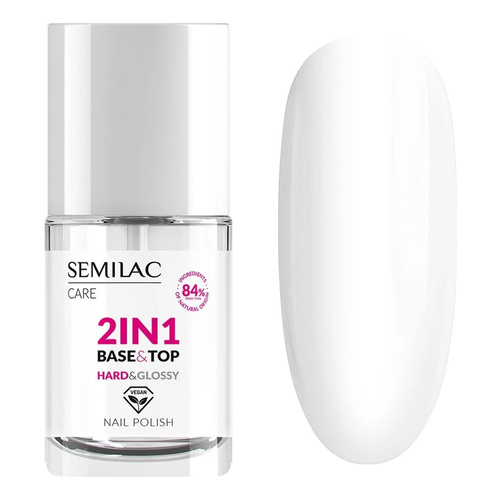Semilac 2in1 Base & Top Coat Baza & Top Coat Hard & Glossy 7ml