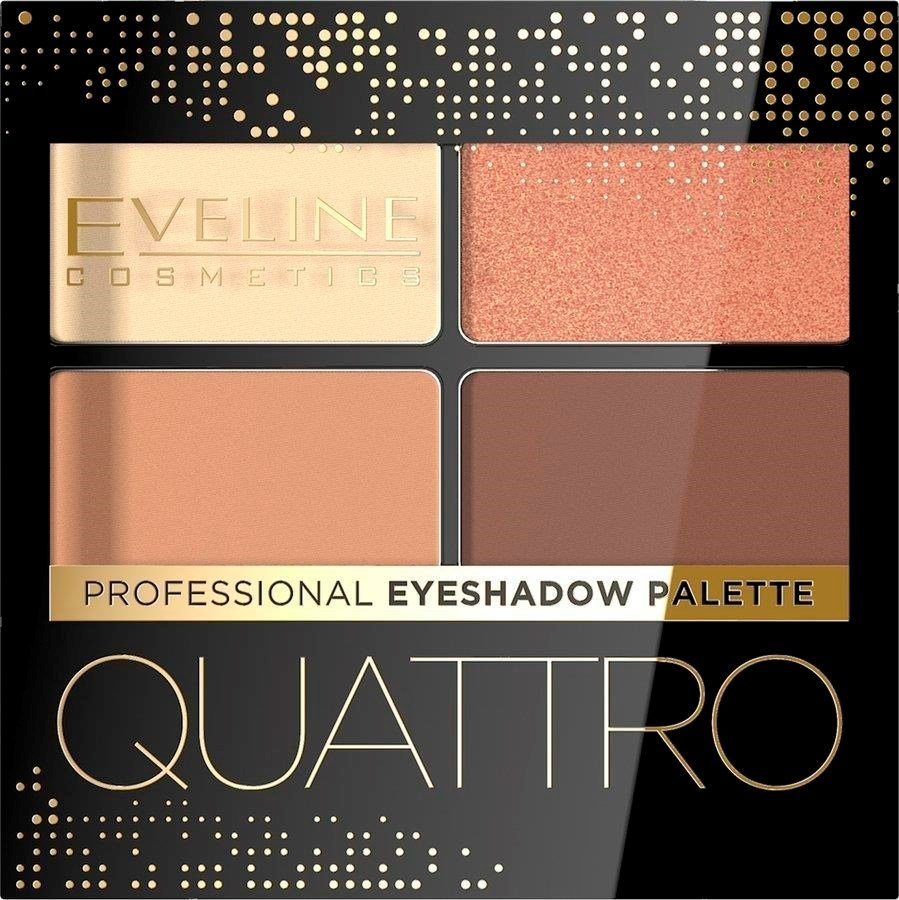 Eveline Quattro Professional Eyeshadow Palette Eyeshadow with Applicator No. 01 3.2g