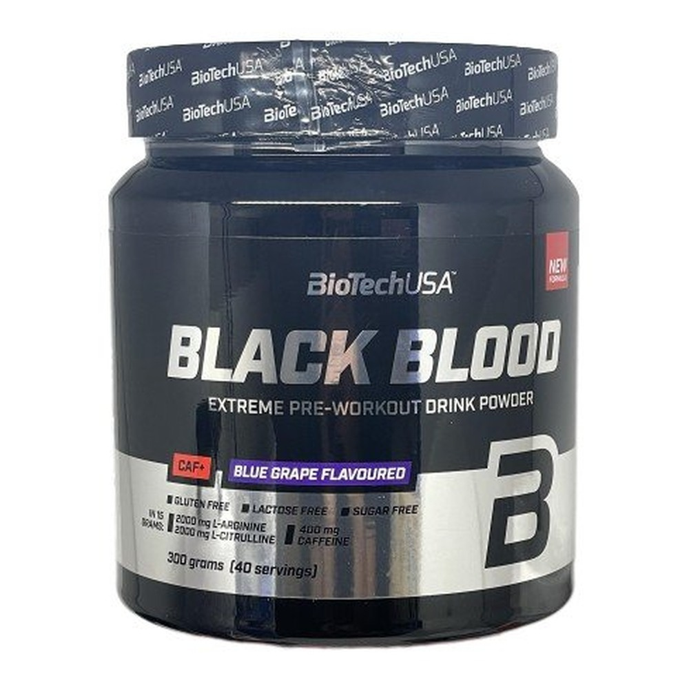 BioTechUSA Black Blood CAF+, Blue Grape 300g