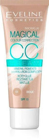 Eveline CC Cream Magical Colour Correction Multifunkcyjny Podkład SPF15 Nr 53 Beige 30ml
