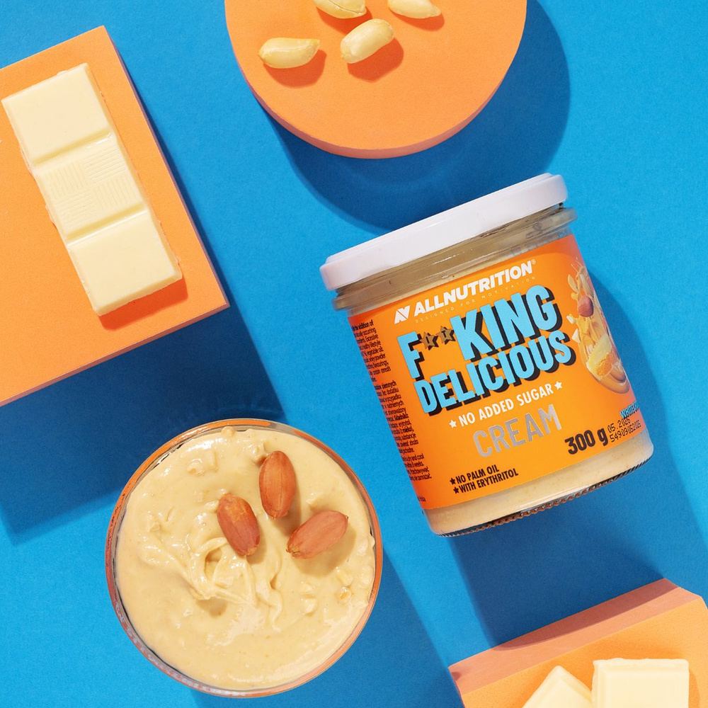 AllNutrition Fitking Delicious Cream White Choco Peanut 300g