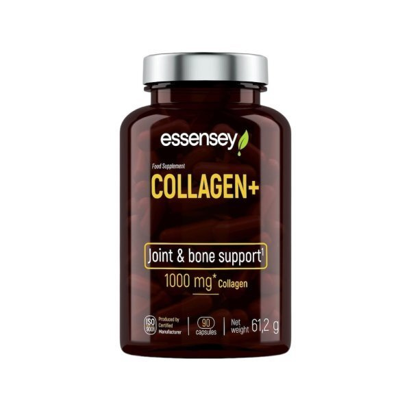 Essensey Kolagen+ Hydrolizowany Kolagen z Witaminą C Na Stawy Kości i Skórę 90 Kapsułek