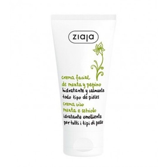 Ziaja Cucumber - Mint Moisturizing Cream SPF6 for All Skin Types 50ml