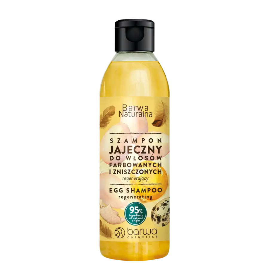 Barwa Naturalna Regenerujący Szampon Jajeczny dla Włosów Farbowanych i Zniszczonych 300ml