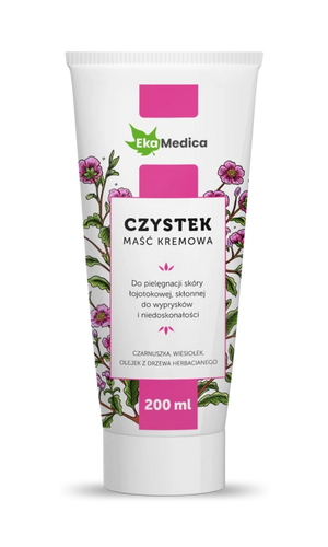 EkaMedica Kremowa Maść z Czystka Czarnuszka Olejek z Drzewa Herbacianego 200ml
