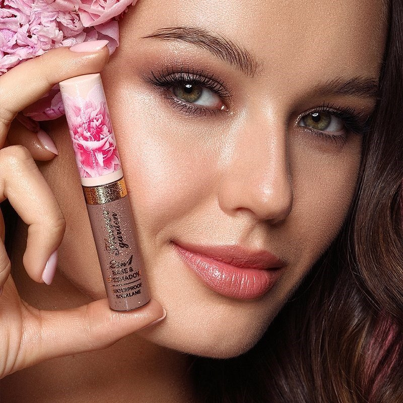 Eveline Flower Garden Base & Eyeshadow Waterproof Liquid Shadows 2in1 No.2 6.5ml