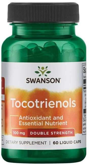 Swanson Tocotrienols 100 mg Double Strength Helps Reduce Bad Cholesterol 60 Capsules