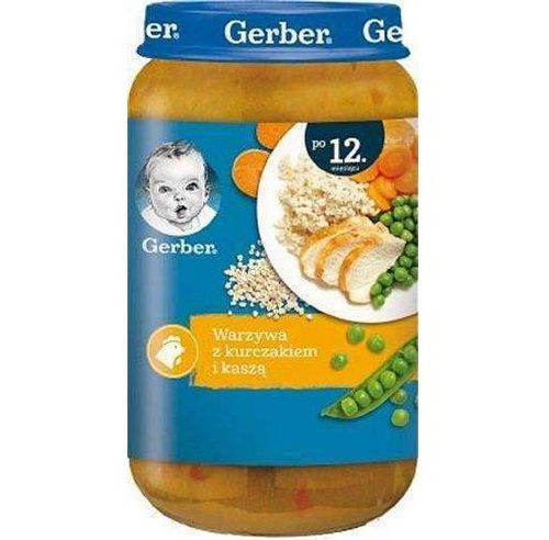 Gerber Danie Warzywa z Kurczakiem i Kaszą dla Dzieci po 12 Miesiącu 250g