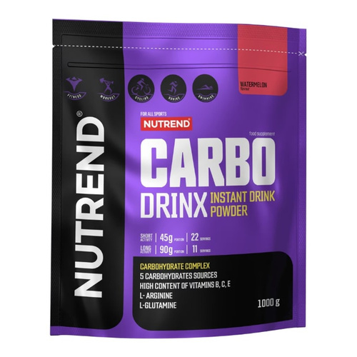 Nutrend Carbodrinx Watermelon Carbohydrate Powder for Energy and Regeneration 1000g
