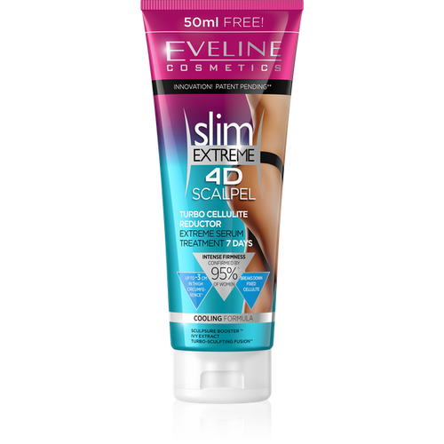 Eveline Slim Extreme 4D Scalpel Potrójnie Skoncentrowany Turbo Reduktor Cellulitu 250ml